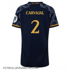 Real Madrid Daniel Carvajal #2 Replika Bortatröja Damer 2023-24 Kortärmad